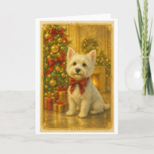 Westie-Weihnachtskarte Karte