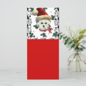 Westie Weihnachtsmann (Stehend Vorderseite)
