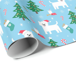 Westie WeihnachtsPackpapier Geschenkpapier