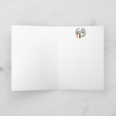 Westie Weihnachtswünsche Feiertagskarte (Innenseite)