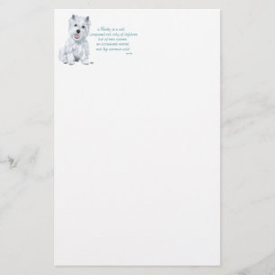 Westie-Weisheit - Familiendynamik Briefpapier