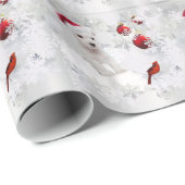 Westie Welpen-Weihnachtsgeschenk-Verpackung - Geschenkpapier (Rolleneckpunkt)