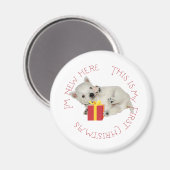 Westie Welppy First Christmas Magnet (Vorderseite/Rückseite)