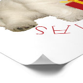 Westie Welppy First Christmas Poster (Ecke)