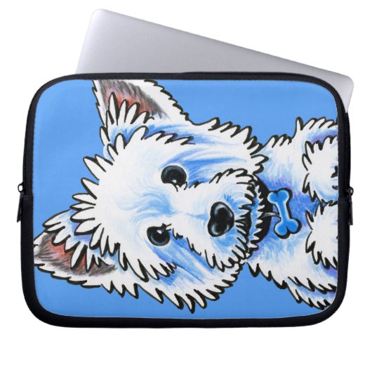 Westie Wesley Laptopschutzhülle (Vorderseite)