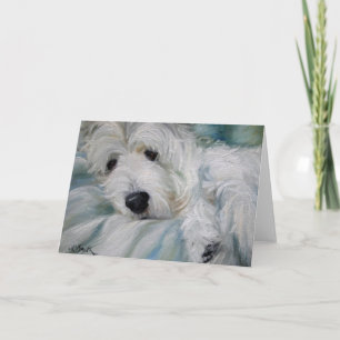 Westie West Highland Terrier Dog Card Karte