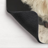 Westie (West Highland Terrier) mit Kragen Mousepad (Ecke)