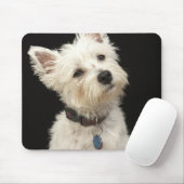 Westie (West Highland Terrier) mit Kragen Mousepad (Mit Mouse)