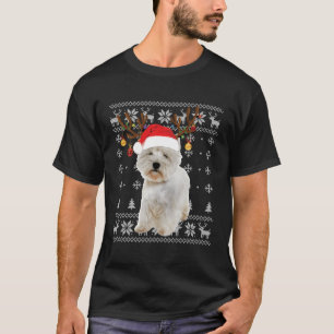 Westie West Highland Terrier Reindeer Ugly Sweater T-Shirt