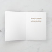 Westie West Highland Terrier Under Birthday Sign Karte (Innenseite)