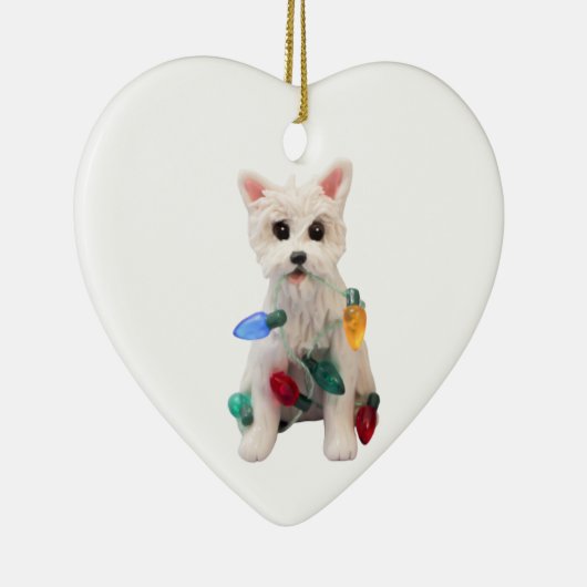 Westie West Highland White Terrier Dog Ornament (Rechts)