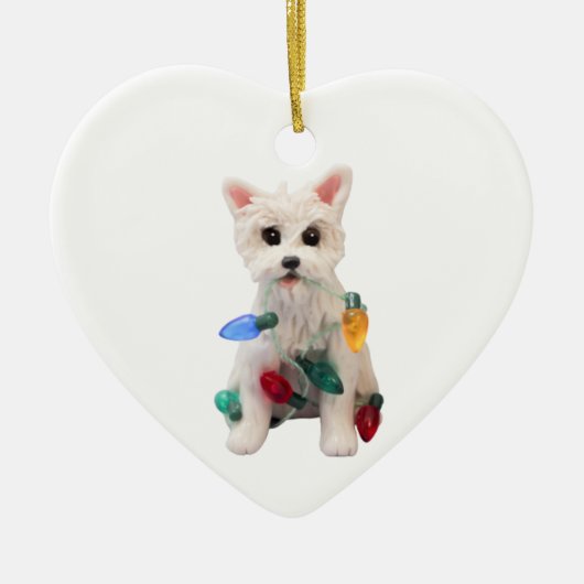 Westie West Highland White Terrier Dog Ornament (Vorne)