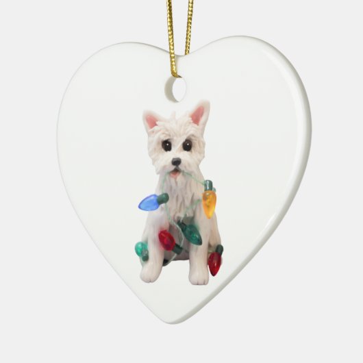 Westie West Highland White Terrier Dog Ornament (Links)