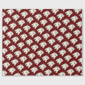 Westie West Highland White Terrier Geschenkpapier (Flach)