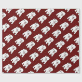 Westie West Highland White Terrier Geschenkpapier (Flach)