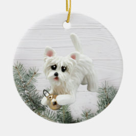 Westie West Highland White Terrier Keramik Ornament