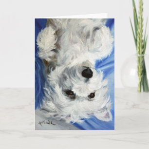 Westie Westhochland-Terrier-Hundekarte Karte