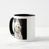 Westie (Westhochlandterrier) mit Kragen Tasse (Vorderseite Links)