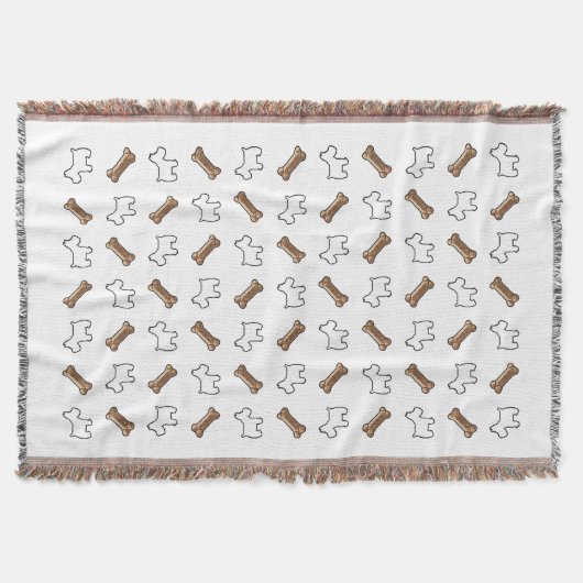 Westie Westies und Hundekuchen Decke (Vorderseite)