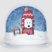 Westie Winter Duo Schneekugeln (Vorderseite)