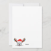 Westie Winter Snow Feiertagskarte (Rückseite)