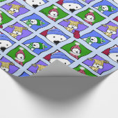 Westie Winter Whimsy Wrapping Paper Geschenkpapier (Ecke)