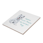 Westie Wisdom Keramik Tile Fliese (Seite)