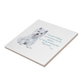 Westie Wisdom Keramik Tile Fliese (Seite)