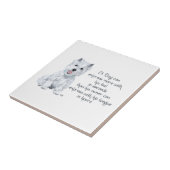 Westie Wisdom Keramik Tile Fliese (Seite)