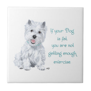 Westie Wisdom Keramikfliese