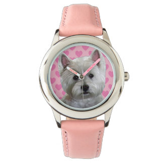 Westie with Heart Watch Armbanduhr