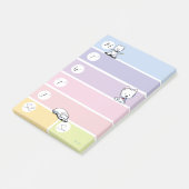 Westie-Wochenplaner Post-it Klebezettel (angewinkelt)
