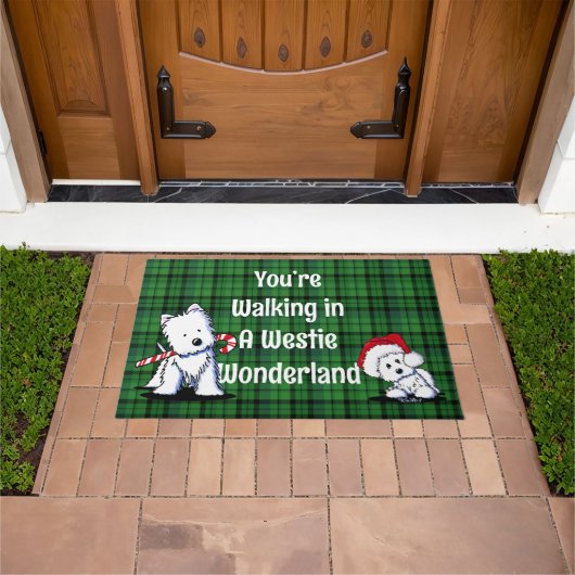 Westie Wonderland Christmas Doormat Fußmatte (Außenbereich)