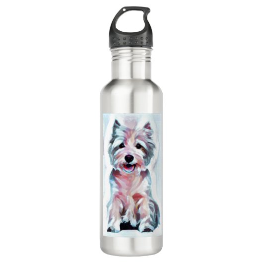 Westie Wonders Edelstahlflasche (Vorderseite)
