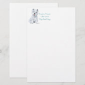 Westie Worte der Weisheit Briefpapier (Vorne/Hinten)