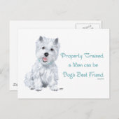 Westie Worte der Weisheit Postkarte (Vorne/Hinten)