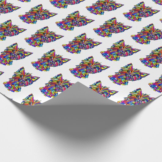 Westie Wrapping Paper Geschenkpapier (Ecke)