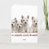 Westie wunderbares Weihnachten wünscht 2 - (Rückseite)