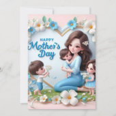 "Westie wünscht sich Mama Einladung (Vorderseite)