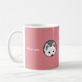 Westie Wuv Sie Liebe-Tasse Kaffeetasse (Links)
