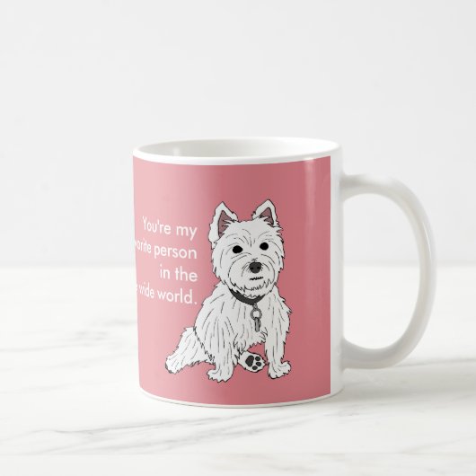 Westie Wuv Sie Liebe-Tasse Kaffeetasse (Rechts)