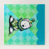 Westie Zirkus Clown Kunst Puzzle (Horizontal)