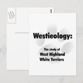 Westieologie Postkarte (Vorne/Hinten)
