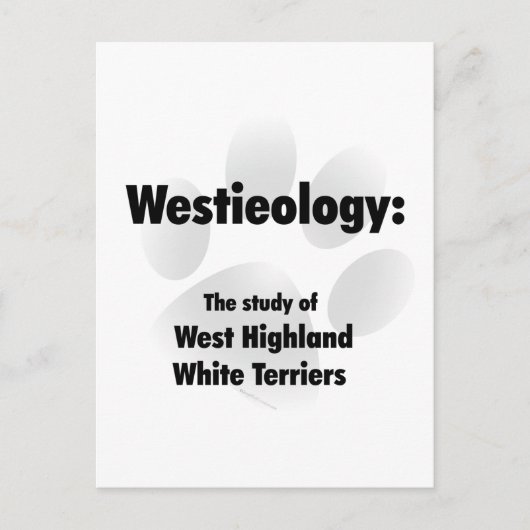Westieologie Postkarte (Vorderseite)
