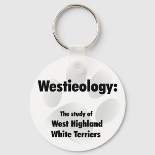 Westieology - Study of Westies Schlüsselanhänger