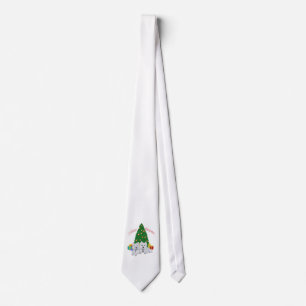 Westies am Weihnachtsbaum Krawatte