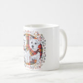 Westies auf Tartan Kaffeetasse (VorderseiteRechts)