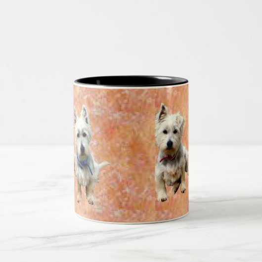 Westies Becher Zweifarbige Tasse (Mittel)