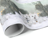 Westies Christmas Cheer Geschenkpapier (Rolleneckpunkt)
