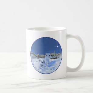 Westies im Schnee Kaffeetasse